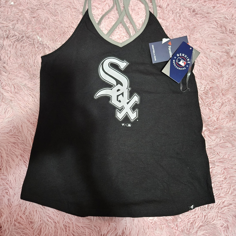 Black Chicago White Sox Tank Top